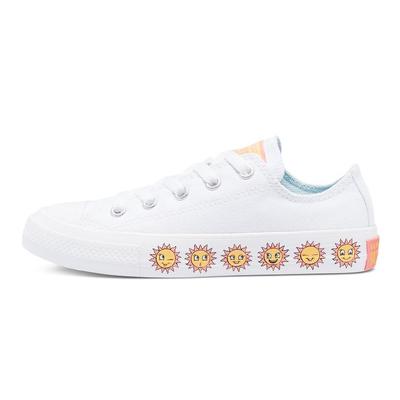 Chuck Taylor All Star Low Top Comfortable Durable Low Top Kids Canvas Shoes Kids Sneakers White Yellow 670702C