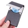 Fashion  Business Card Holder with Magnetic Buckle Slim Pocket Name Card Holder Stainless Steel Credit Card ID Case
