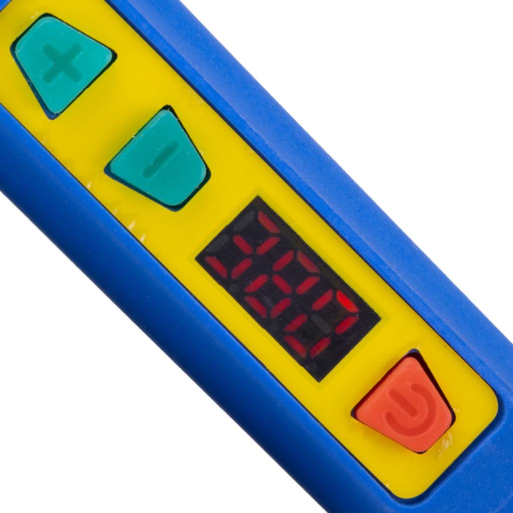 Rosfix Blue Kong 120W RBK120W soldering iron for plastic + set of plastics (PU, TPO, PC, PP, PE, ABS, PA), 5 grids, screwdriver, tips, stand