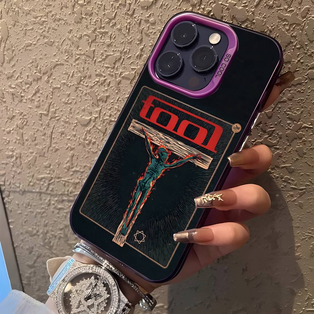 Band T-Tool Schism For iPhone 17,16,15,14,13,12,11,Mini,Pro,E,SE4,XS,MAX Purple Shockproof Candy Matte Cover