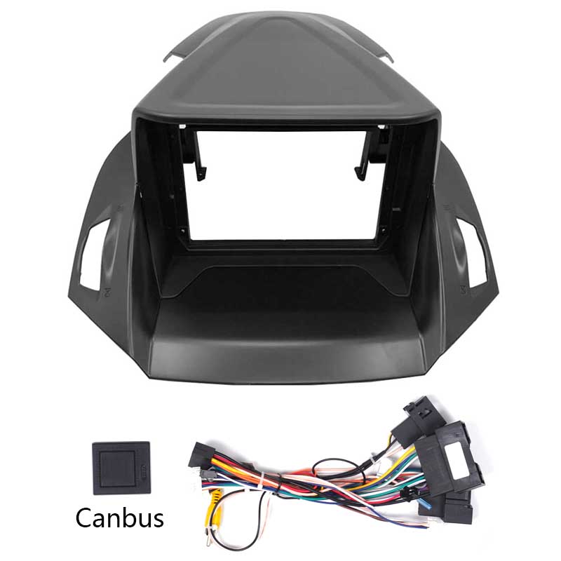 9 Zoll für Ford Escape Kuga C-Max 2013-2019 Autoradio Stereo Android MP5 Player Armaturenbrett Gehäuse Rahmen 2 Din Head Unit Fascia