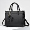 Pu Large Capacity Handbag For Women With Zipper Closure For Daily Use