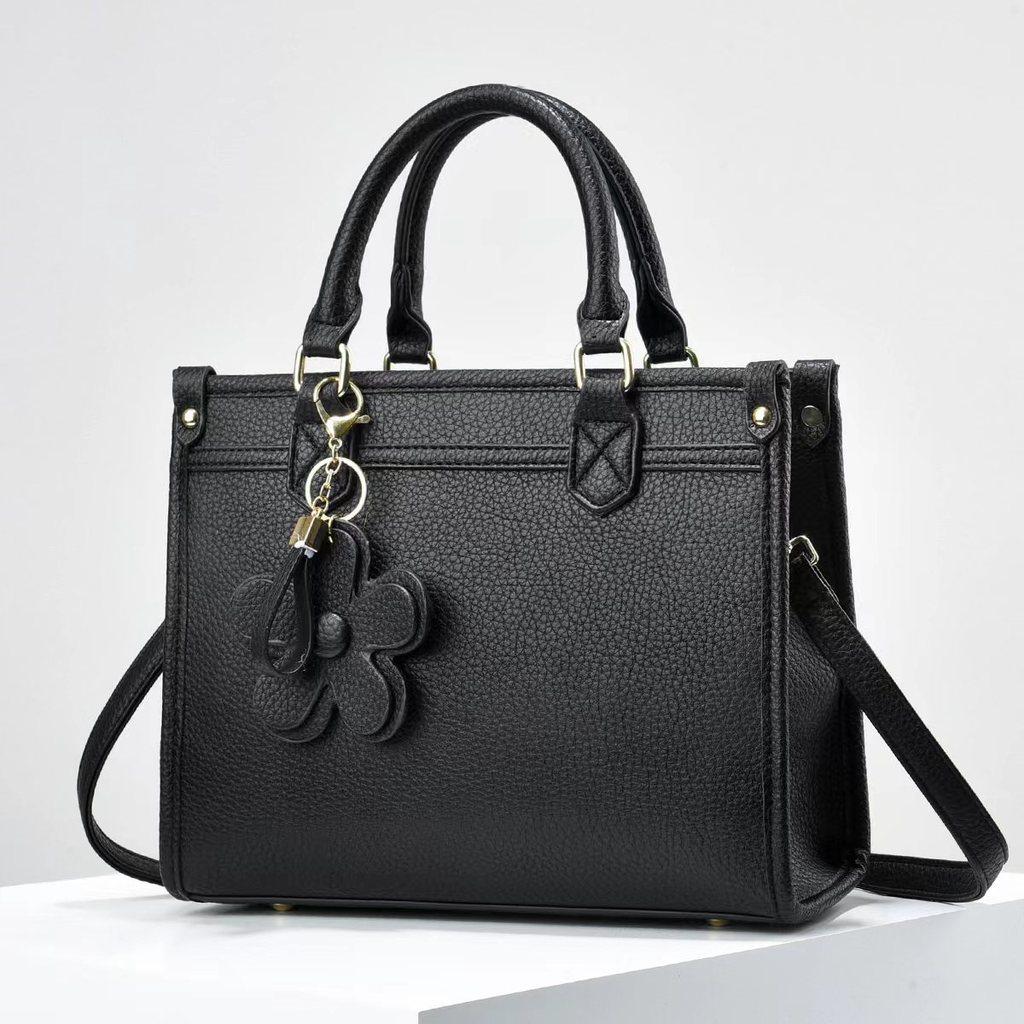 Pu Large Capacity Handbag For Women With Zipper Closure For Daily Use