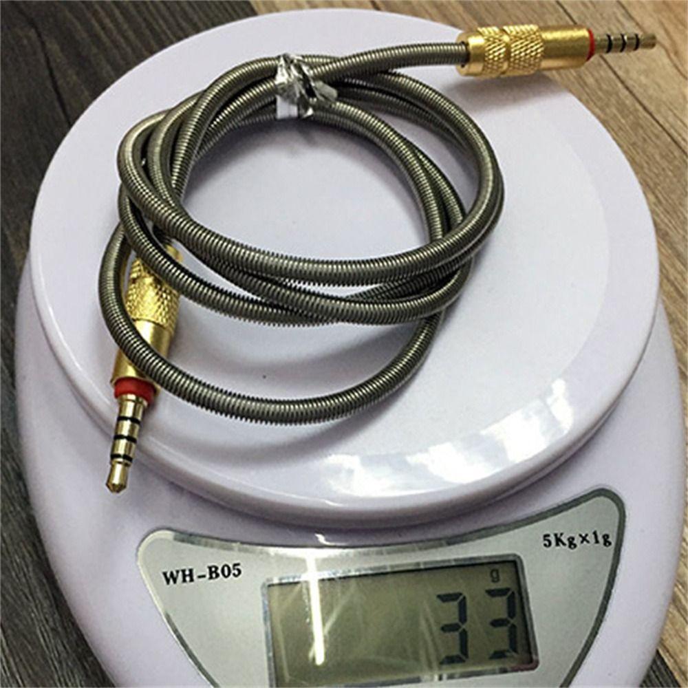 Cord Speaker Wire 3.5mm Male to Male Audio Adapter Cord 4 Pole 3.5mm Audio Cable Car AUX Cable