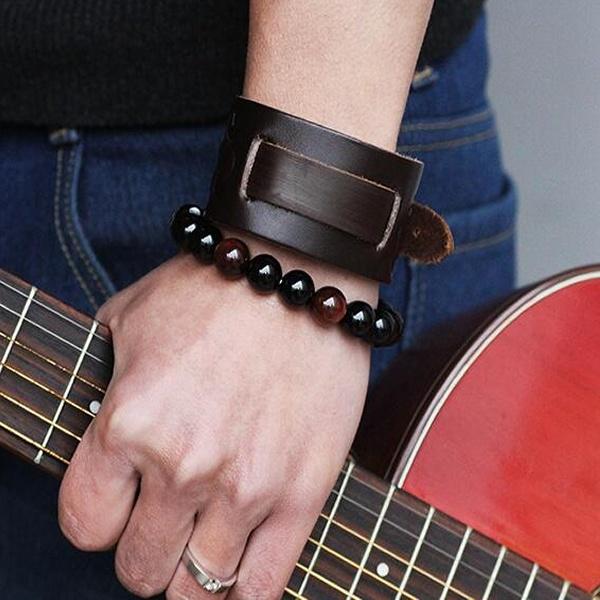 Vintage Leather Braided Bracelet for Mens Wolf Head Bracelets Classic Animal Motifs Jewelry On The Hand Accessories
