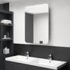 Day and Night - Day and Night Bathroom Cabinet with Mirror and LED Concrete Grey 60x11x80 Cm