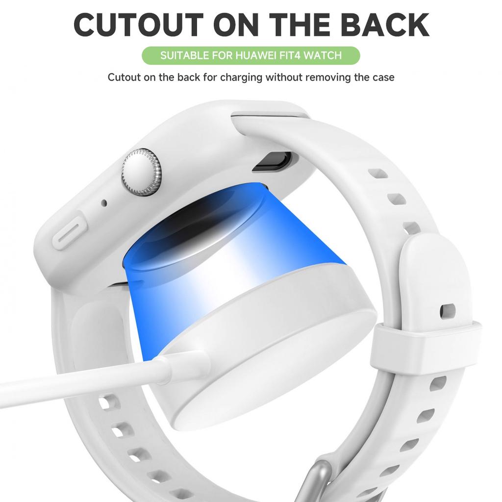Silicone TPU Case For Huawei Watch Fit 4 Smartwatch Screen Protector Bumper Shell for Huawei Fit4 Protective Cover