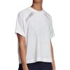 Adidas Solid Color Round Neck Sports Short Sleeve T-Shirt Women Tops White EJ8740