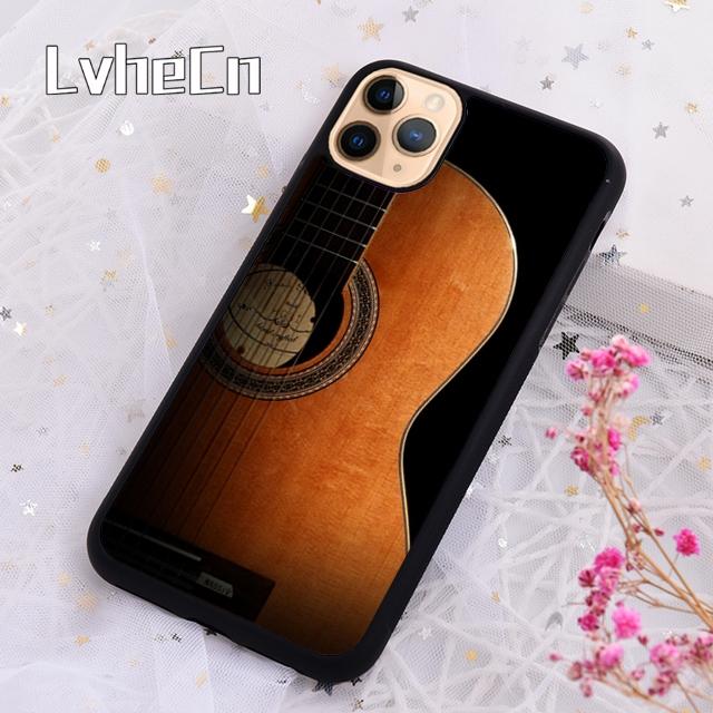 

Wood Acoustic Electric Guitar Phone Case Cover For iPhone 17 Air 13 12 Cover For Apple 14 15 16 Pro Max Plus iPhone 15pro