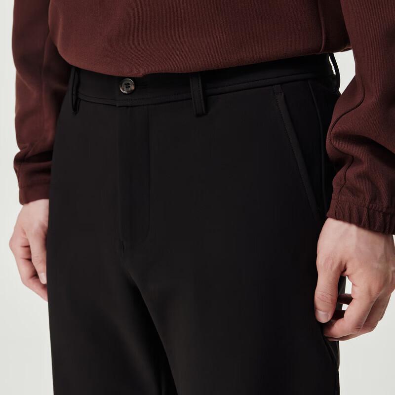 Joeone Men's Graphene Thermal Wrinkle-Resistant Casual Straight-Leg Trousers