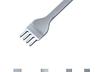 White Steel Diamond Awl Punching & Stitching Tool Set for Leather