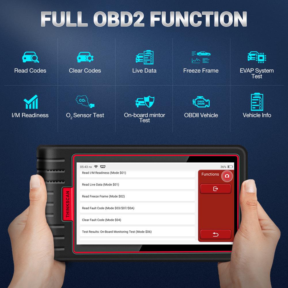 ThinkScan Max Bluetooth OBD Fault Detector & Maintenance Reset Tool X431