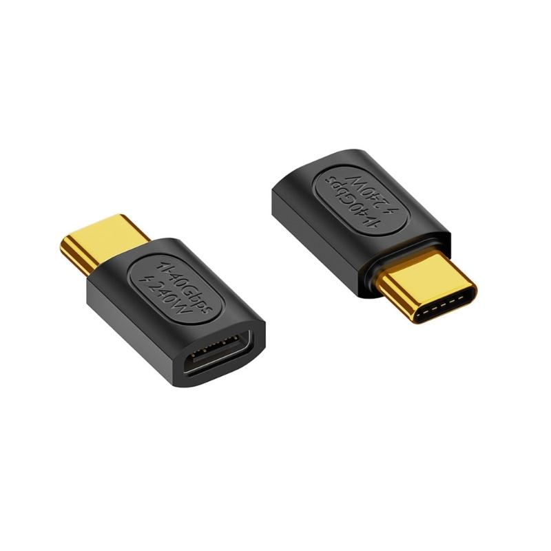 High-Speed USB C Male To Female Extender Adapter Connector 240w High-Speed Charging and 40Gbps Data Transmission