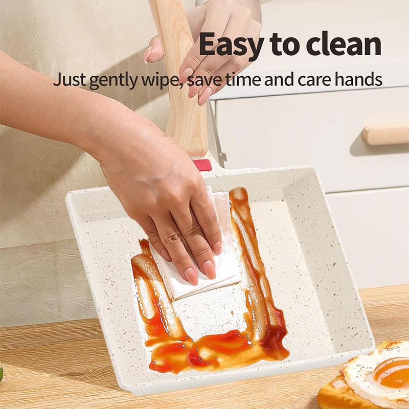 Nonstick Tamagoyaki Egg Frying Pan Japanese Omelette Pan Non-Stick Coating Pancake Egg Pan Steak Pan Breakfast Kitchen Cookware