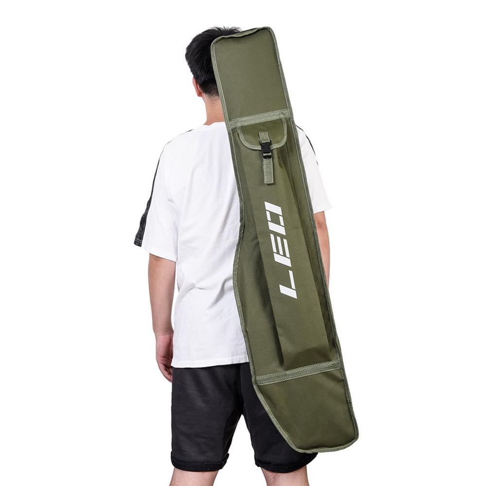 Fishing Rod Reel Bag 1.2M Fishing Bag Folding Fishing Rod Reel Bag Fishing Pole Tackle Case Storage Bag Travel Shoulder Bag