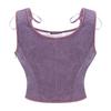 Chaleco Verde Victoriano Vintage Femenino Cierre Lateral y Cordones Delanteros Tank Corsé Punk Gótico Ropa Sexy Corselet Feminino