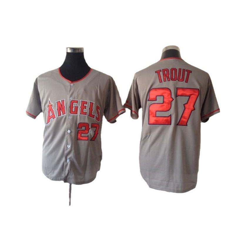 Los Angeles Angels Embroidered Baseball Jersey Unisex Fan Sportswear Cotton Blend Top