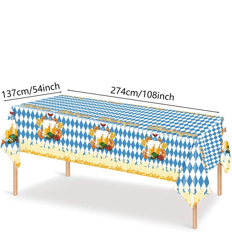 

Октоберфест скатерть баварский флаг в клетку скатерть украшения для уличной вечеринки D