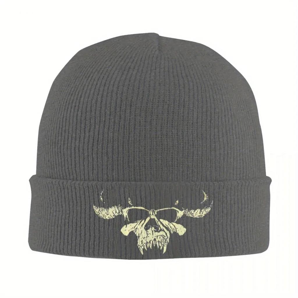 New Danzig I Knitted Caps For Women Unisex Beanies Autumn Winter Hat Acrylic Misfits Heavy Horror Hip Hop Melon Cap