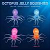 Clear Glitter Octopus Toy Stress Fidget Toy Relief Octopus Simulated Sea Animal Squeeze Sensory Toy