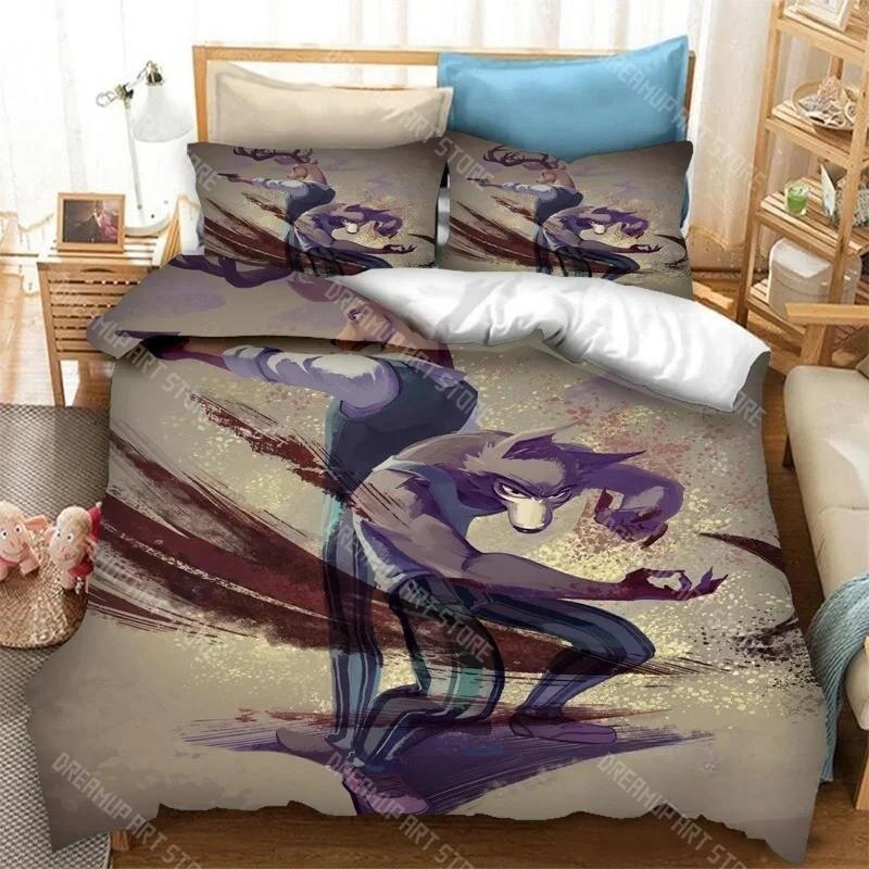 Anime BEASTARS 3D-Druck Bettwäscheset Bettbezüge Kissenbezüge Bettdecke Bettwäsche-Sets Bettwäsche Heimtextilien