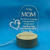 Love-Shaped 3D Acrylic Night Light Puzzle for Holiday Greetings
