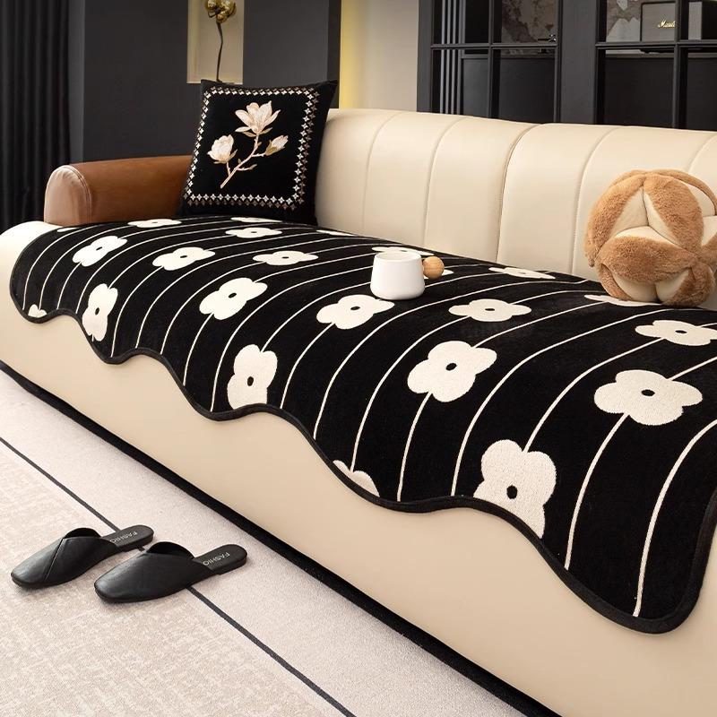 

Premium sense irregular special-shaped sofa cushion universal in all seasons 2025 new fixed non-slip straight row seat cushion cover cloth 45 * 45cm pillow cover