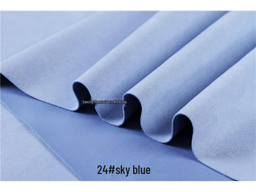 Luxury Snowflake Velvet Suede Air Layer Fabric - Thick, Stretchy, Soft, Delicate Knit