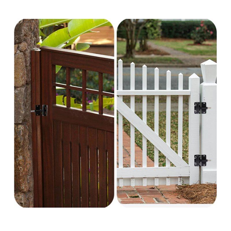 ABBP-Pack Of 2 Self-Closing Hinges For Vinyl/Wooden Doors Smooth Operation Easy Install Black