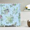 Tropical Leaves Palm Tree Bird Animals Pattern Shower Curtains Bathroom Curtain Waterproof Frabic Bath Bathroom Curtains