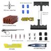 33/57pcs Auto Tire Repair Set Puncture Repair Tools Car Van Motorcycle Bike Emergency Heavy Duty Tubeless Tire Repair Rivet Set