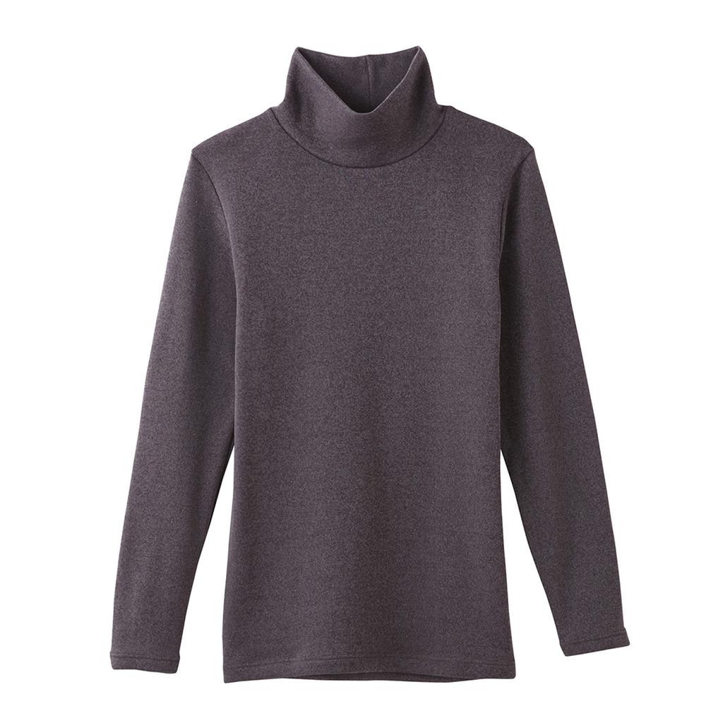 Gunze MH5645 Hot Magic Inner High Made in Cold Weather New M LL Women's Shirt, Long, Neck, Japan, Protection, Lavender,