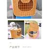 Bicycle Pet Carrier Basket Rattan Hand-Woven Bike Storage Front Handlebar Basket for Kids Adult Bicycle Pannier Basket