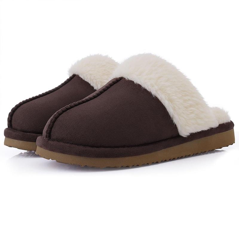 Fashion Kidmi Women's Slippers Soft Fluffy Fuzzy Slippers Ladies Winter House Slippers New Warm Shoes For Woman Comfortable Womens Shoes