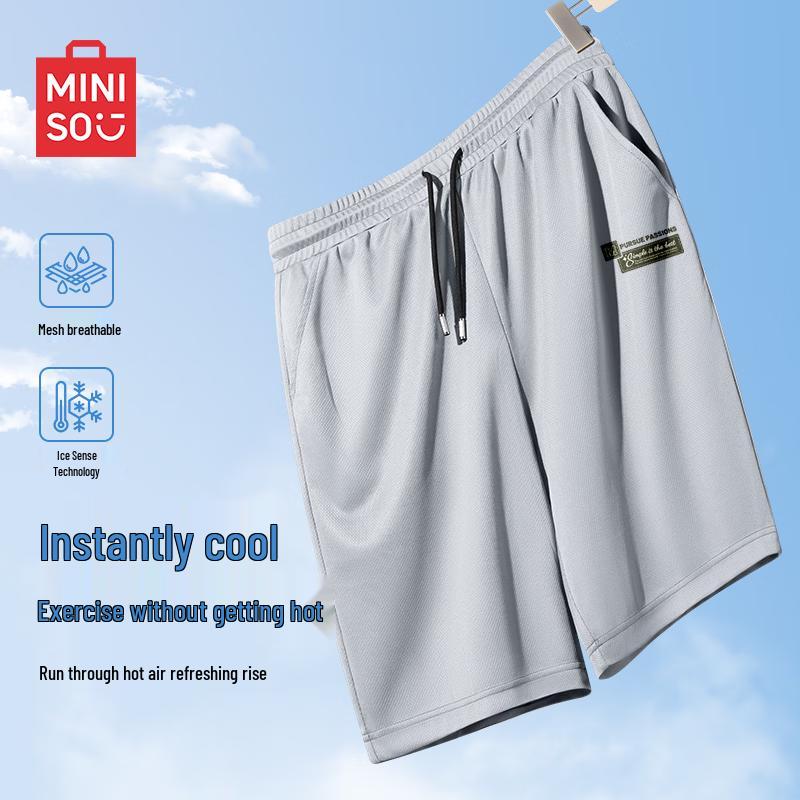 MINISO Men s Ice Silk Quick-Dry Sport Shorts XL
