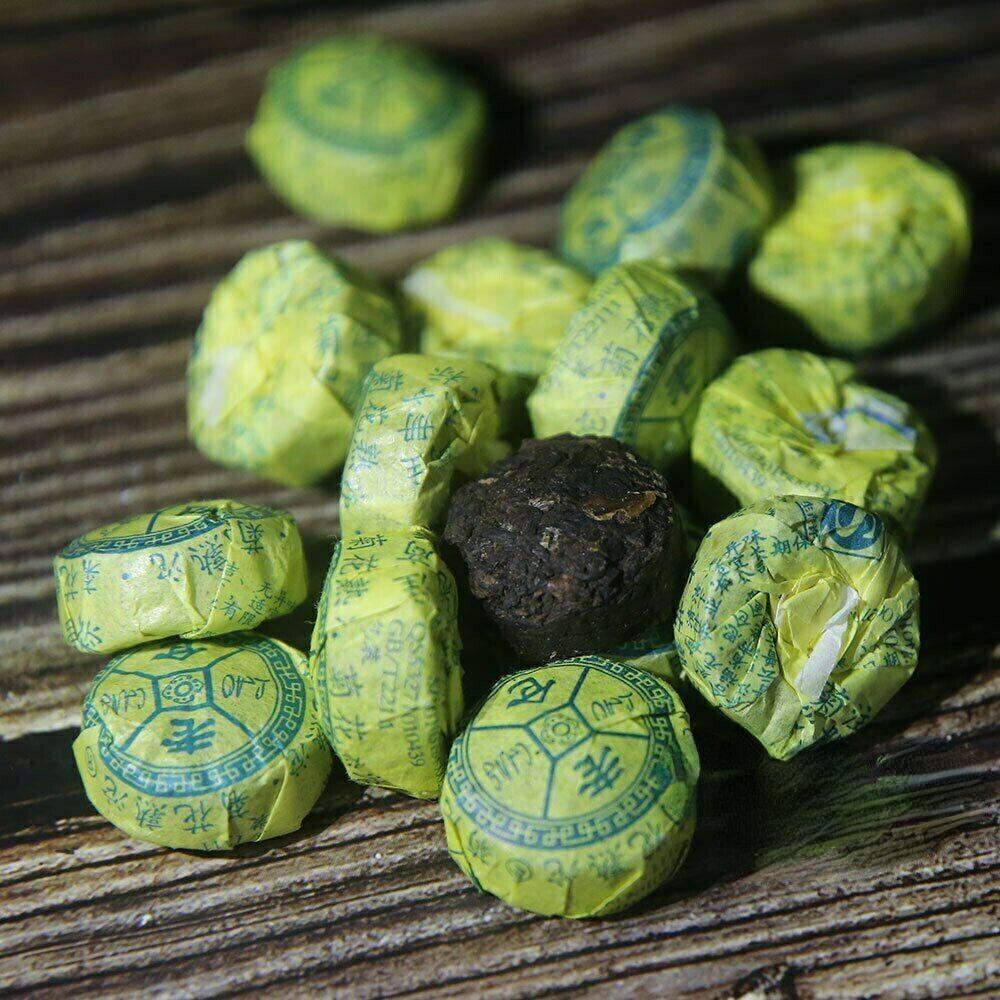 Аромат хризантемы Спелый мини-чай Пу Эр Туо Ча Чай Лаокан Юньнань Туоча 100g — фото 2