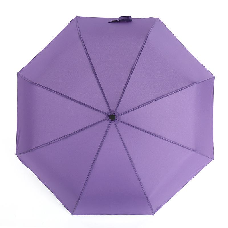 8-Bone three-fold fully automatic folding model, three-fold bumper cloth, umbrella fixed.