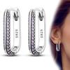 925 Sterling Silver Love Feather Moon Star Heart Earrings Fit Original Charms Hoop for Women Girls Stud Earring Jewelry Gifts