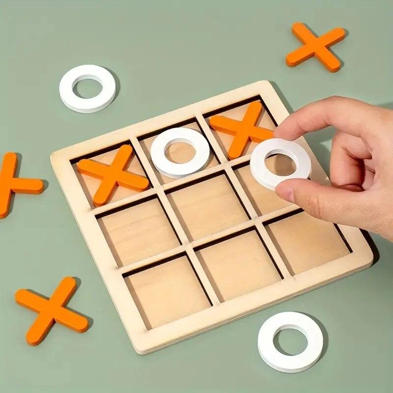 Montessori Spiel Spiel Holzspielzeug Mini Schach Interaktion Puzzle Training Gehirn Lernen Frühe Lernspielzeuge Für Kinder