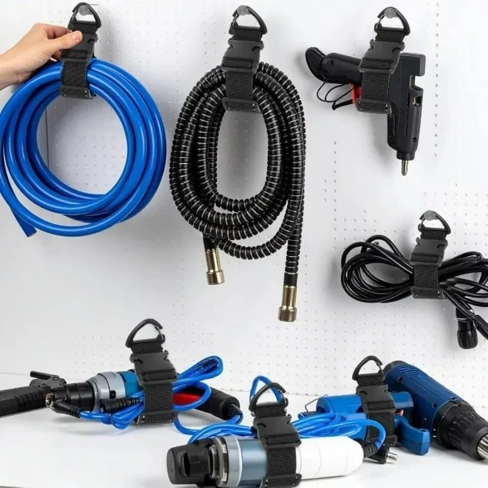 45cm Extension Cord Organizer Adjustable 3-Axis Buckle Cable Management Storage Strap Heavy-Duty Nylon Cord Holder