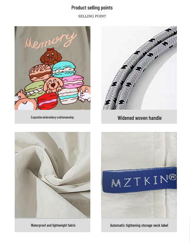 Umhängetasche aus Nylon mit Shiba Inu-Stickerei im japanischen Stil – Vielseitige Umhängetasche mit großem Fassungsvermögen für Damen.