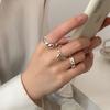Versatile Adjustable Heart Ring for Women - Elegant Layered Design