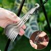 2 In 1 Outdoor Titanium Spoon Fork Spork Camping Tableware With Bottle Opener Portable Hiking Picnic Spoon Fork For Travelling