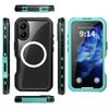 REDPEPPER D-UP Series For iPhone 16 Case IP68 Waterproof Clear Back Panel Phone Cover Compatible with MagSafe