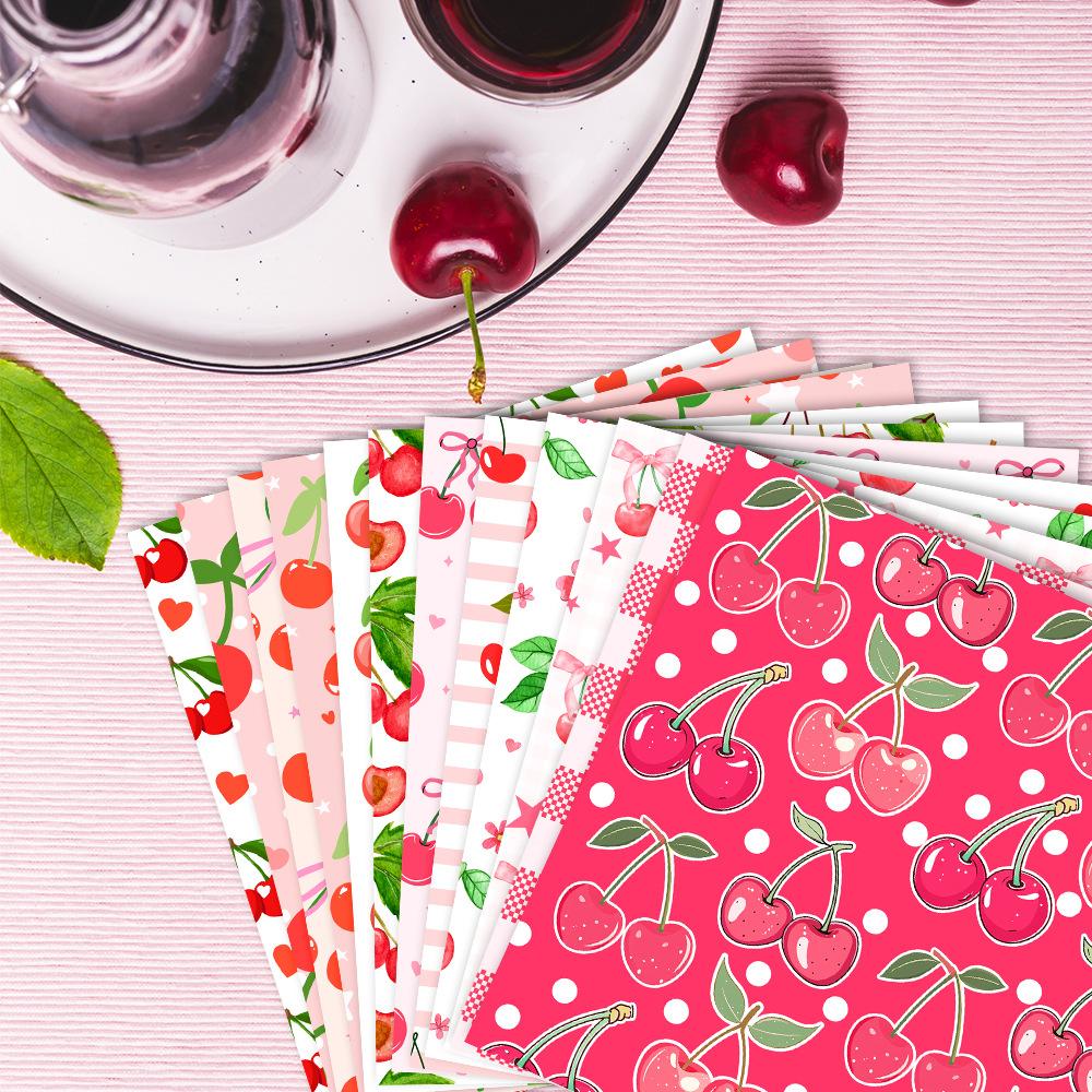 Birthday Party Decoration, Double Adhesive Paper, Pink, Cherry, DIY Gift Box, Packaging Paper, Party Decoration Supplies