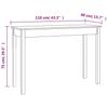 Console Table 110x40x75 Cm Solid Pine Wood