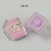 DIY Resin Mechanical Keypad Keycap Butterfly Cartoon Pattern Height Translucent Keycap for Mechanical Keypad Accessories