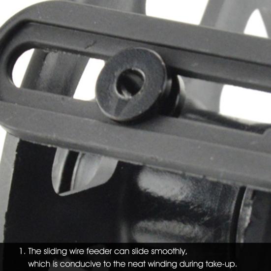 Angelrolle Klappgriff Leichtgängig Einstellbar Speerfischen Schnurrad Angelzubehör