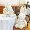 Cute little rabbit plush toy doll soft cute little rabbit doll for children's birthday gift