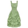 Medieval Irish Off-Shoulder Plus Size Lace-Up Lolita Dress